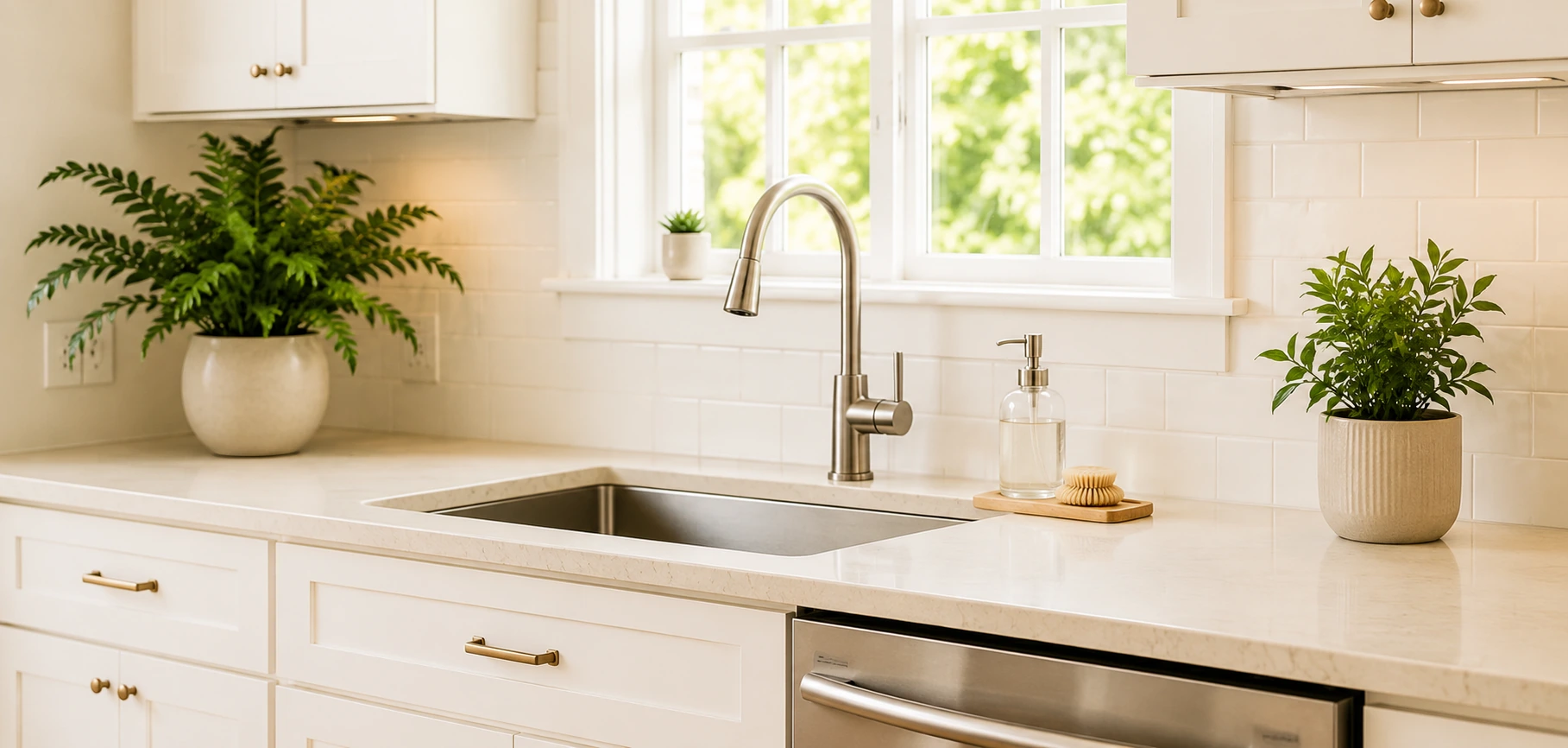 Bright kitchen refreshed during a detailed deep cleaning service
